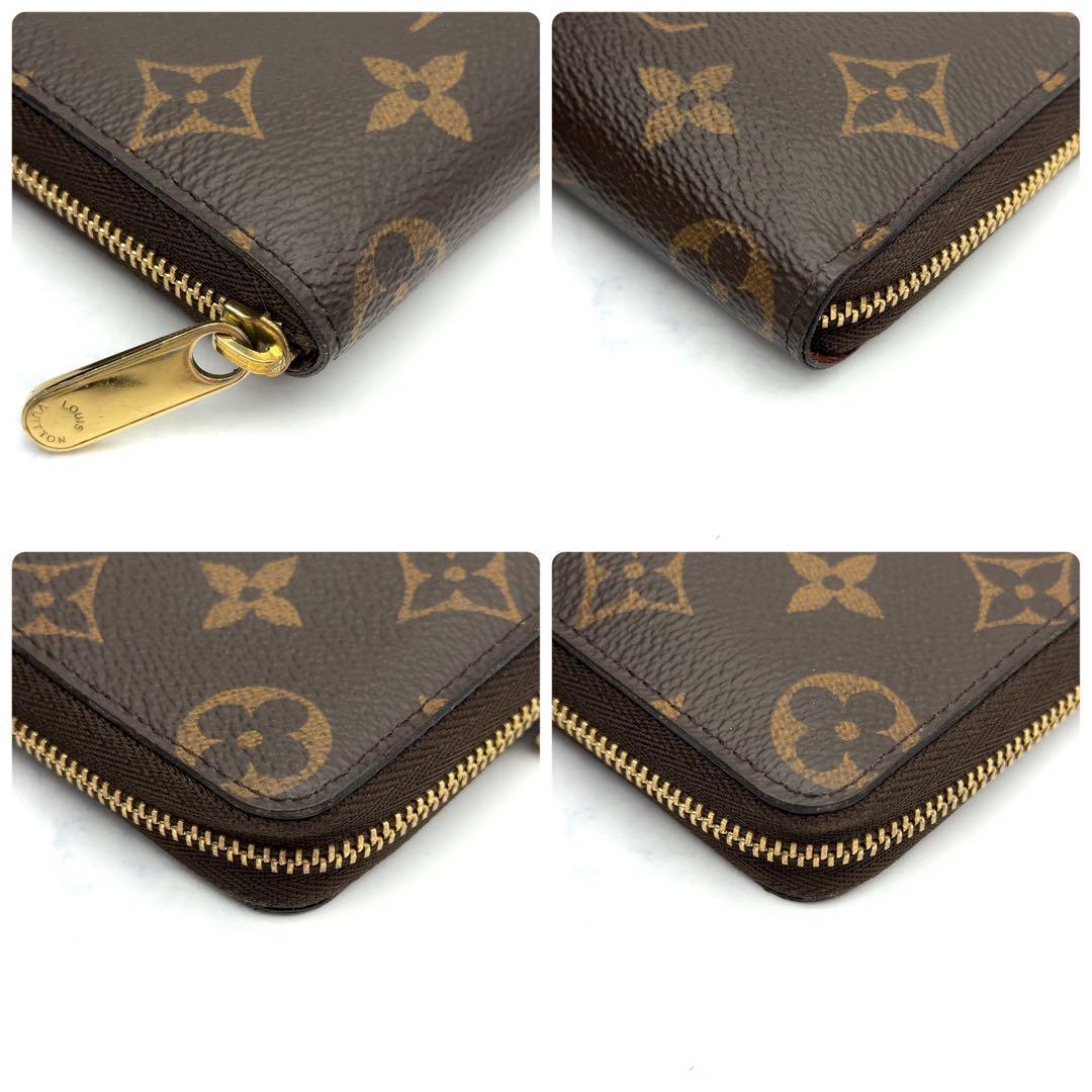【最高級美品】ルイヴィトン モノグラム ジッピーパース ケース 茶色