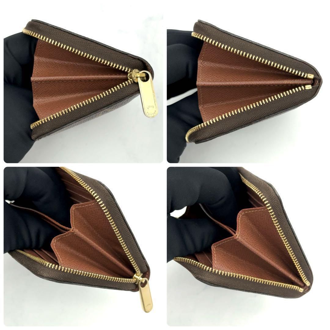 【最高級美品】ルイヴィトン モノグラム ジッピーパース ケース 茶色