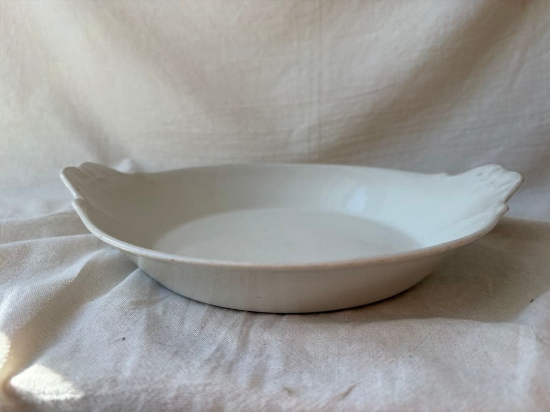 フランスアンティーク　リモージュ窯　ALUMINITE FRUGIER 深皿