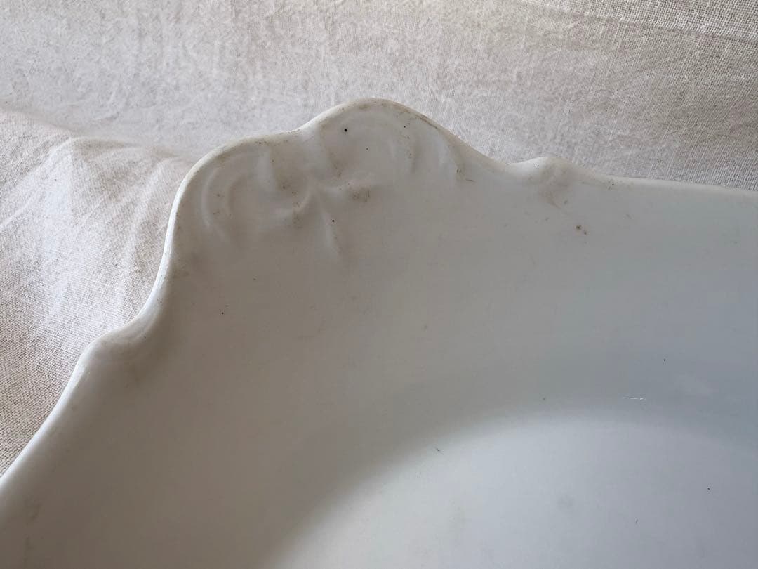 フランスアンティーク　リモージュ窯　ALUMINITE FRUGIER 深皿