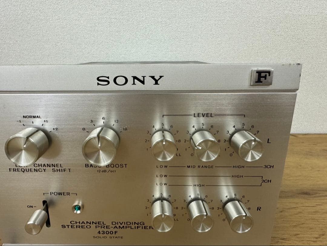 完動品 SONY ソニー TA-4300F チャンネル分割ステレオプリアンプ