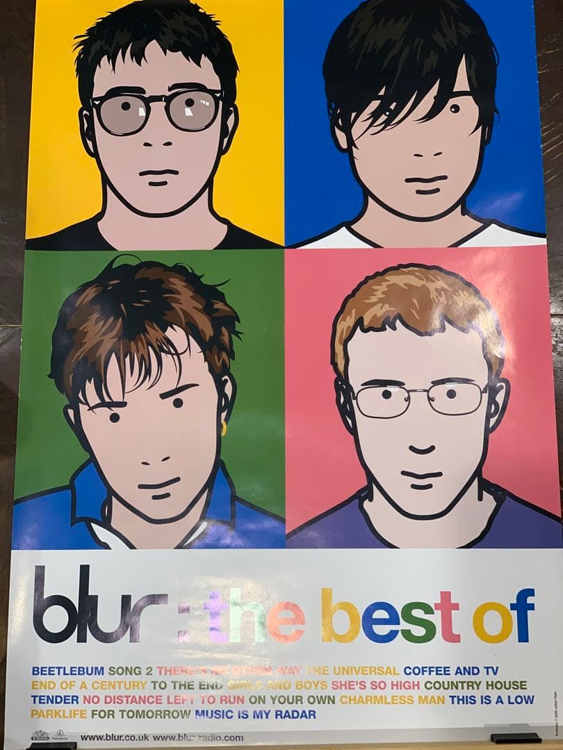 【残1枚】blur ジュリアン・オピー　ポスター2000年　ブラー　opie