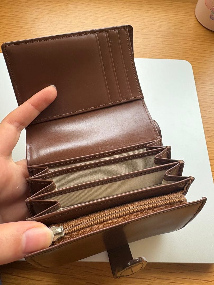 さ*ま様 HAMANO 財布 ハマノ 二つ折り財布 ブラウン クロコダイル