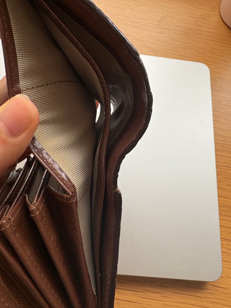 さ*ま様 HAMANO 財布 ハマノ 二つ折り財布 ブラウン クロコダイル