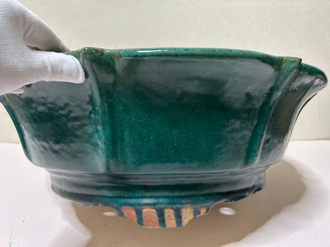 大型　広東鉢　盆栽鉢