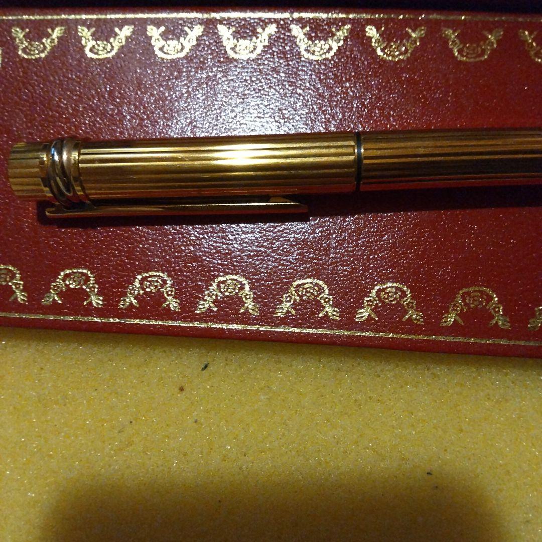 Cartier ゴールド ボールペン 専用ケース付き 永久保証カードあり