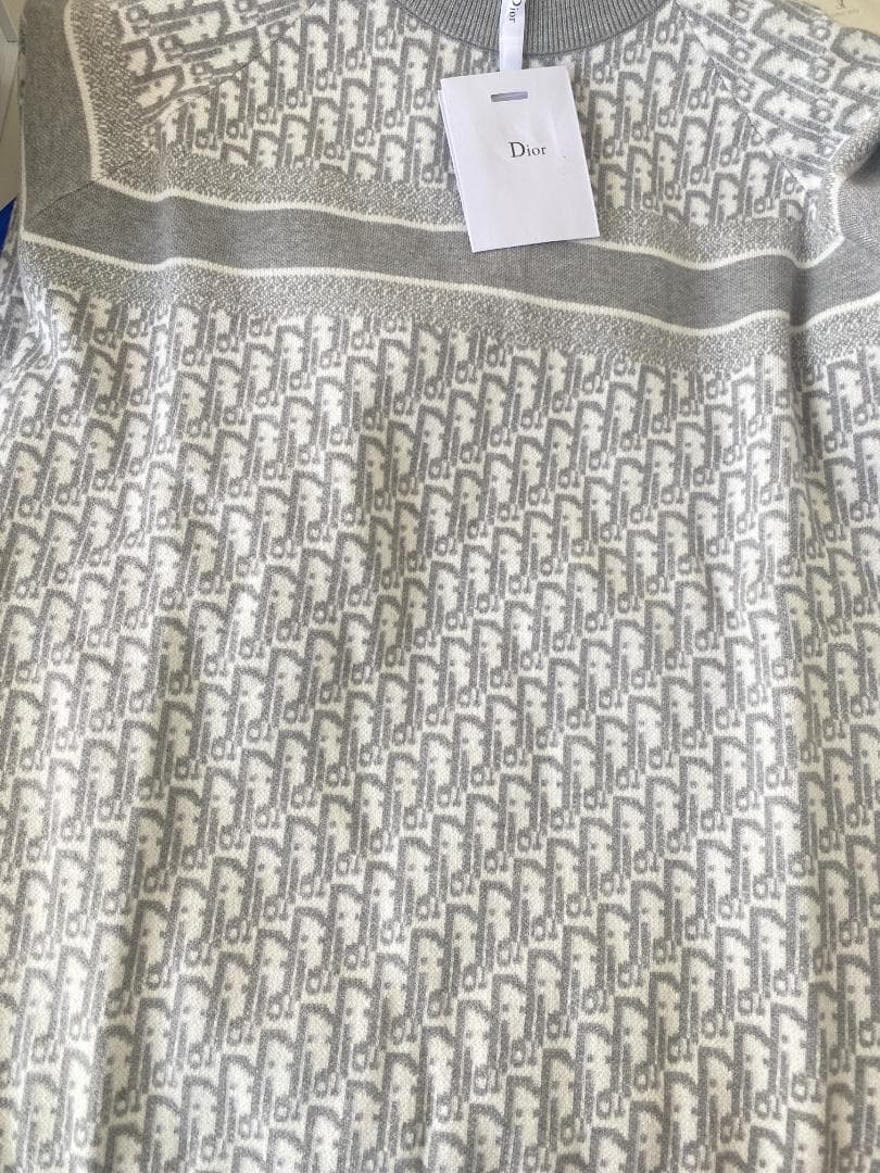 Dior グレー ニットセーター Lサイズ