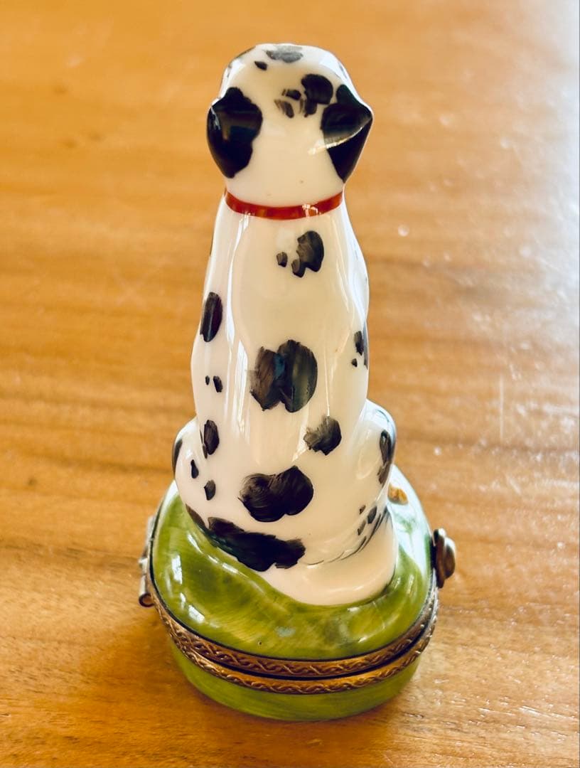 フランス リモージュ焼き ピルケース ダルメシアン