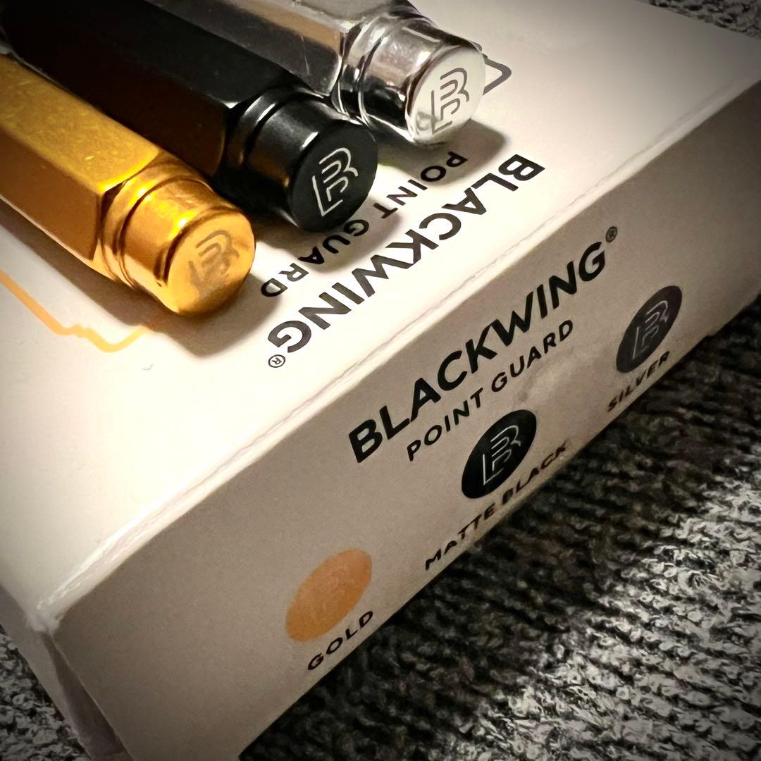 【BLACK WING】黒金 旧ロゴ鉛筆・ポイントガード3色・シャープナー