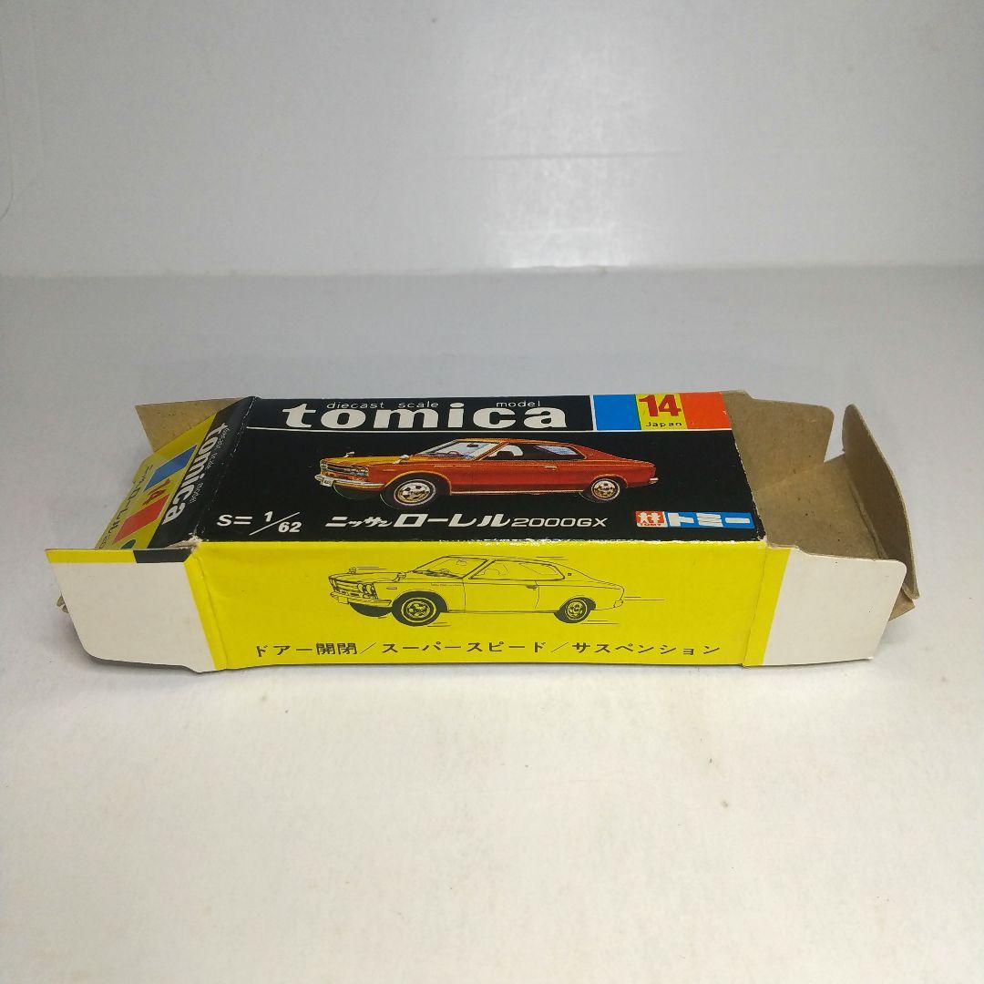 (3754)トミカ 黒箱 日本製 ニッサン ローレル 2000GX 1Fホイール