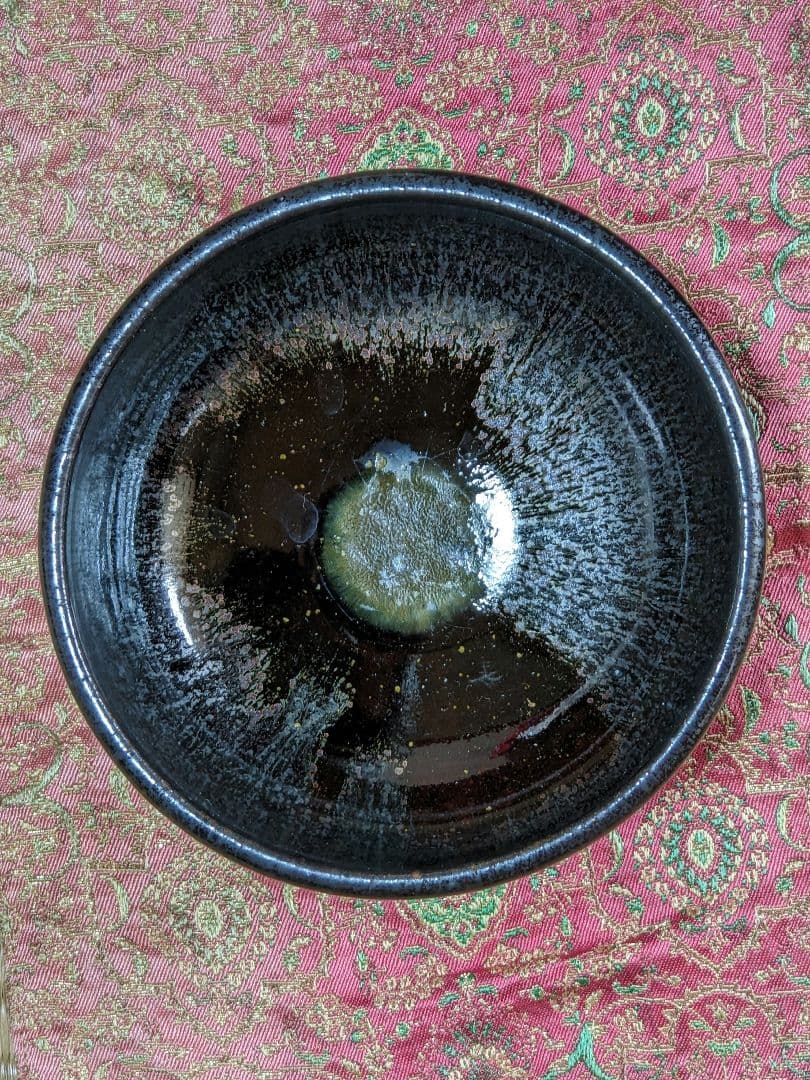 ♦茶道具 窯変天目 虹彩 抹茶碗 作家物 青山作 茶道具 コレクション 骨董品