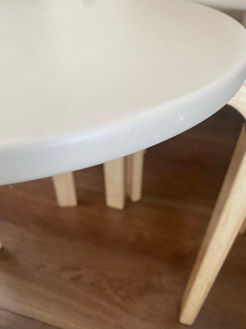 【訳あり品】スタッキング スツール 木製　7脚セット　椅子