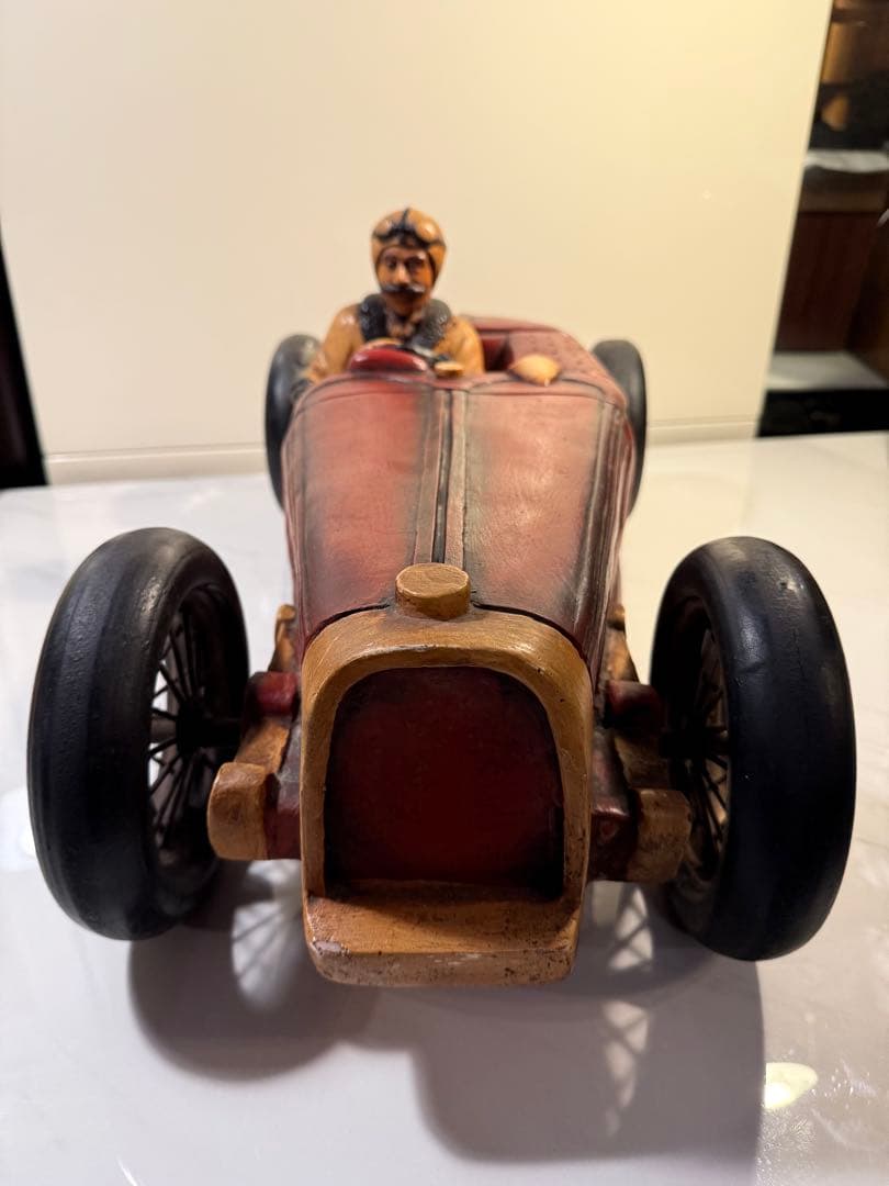 1920年代 ブガッティ風 レーシングカー 樹脂製模型 ヴィンテージ風 オブジェ