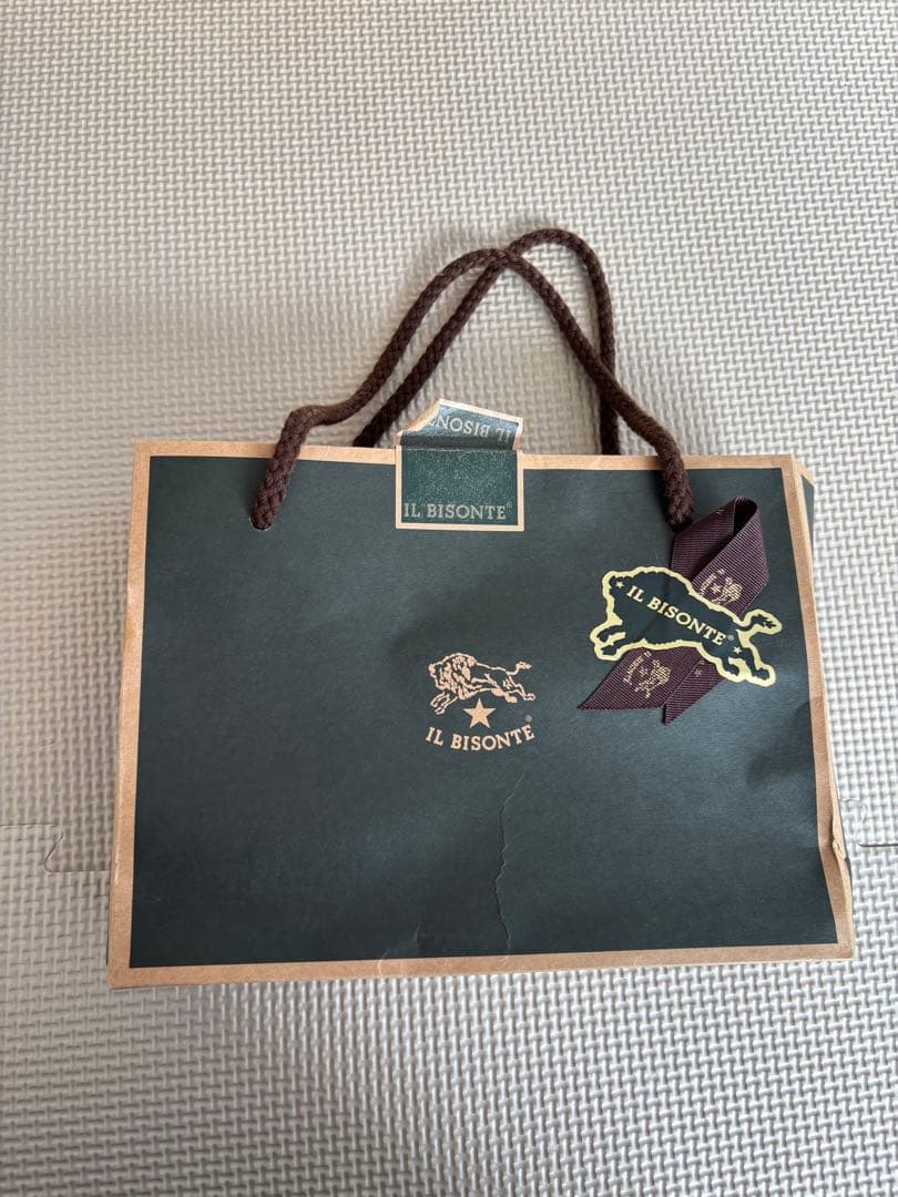 IL BISONTE 赤 レザー 筆箱