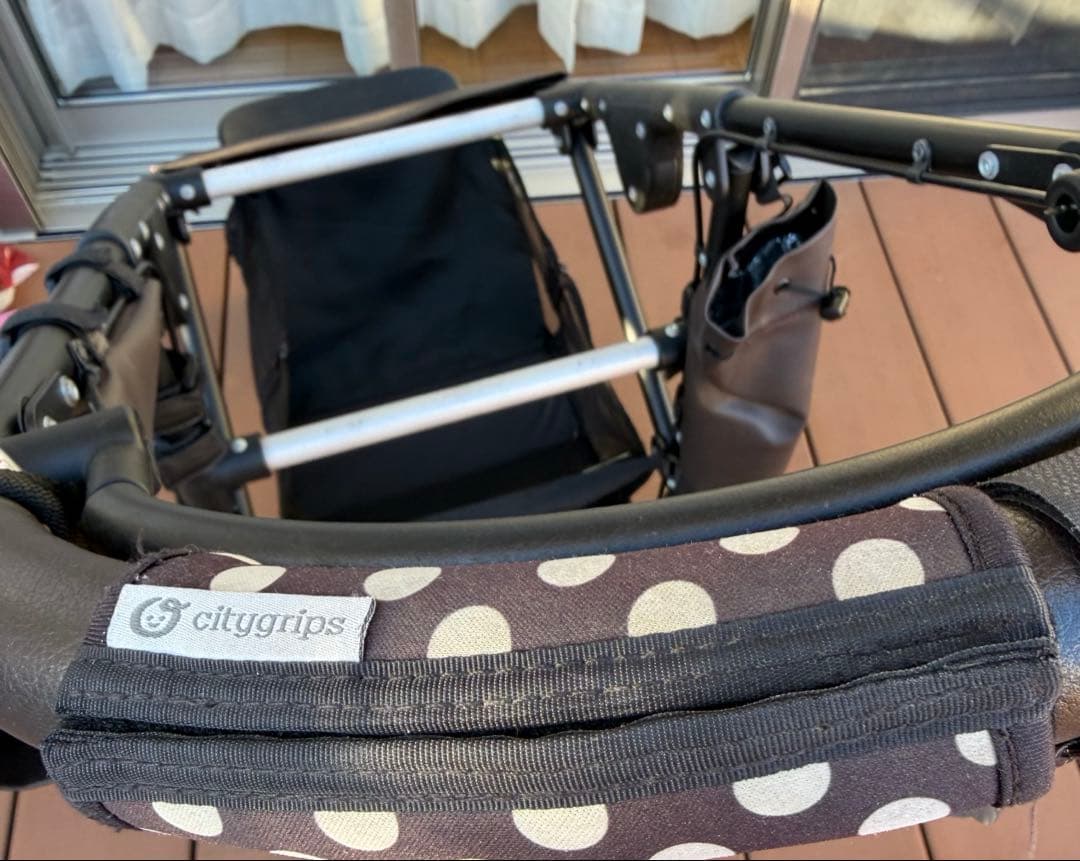 Air Buggy ペットカート フレームブレーキ付き 合皮レザーエスプレッソ