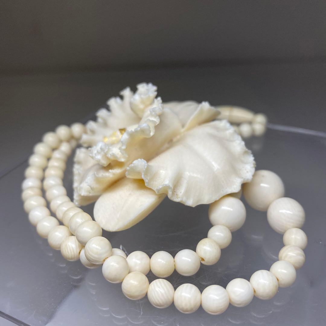 荒巻秀美作　カトレアネックレス、イヤリング　共箱　72g 東Y7-0220☆2F