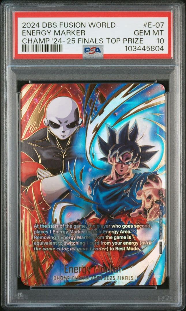 PSA10 決勝大会　エナジーマーカー　悟空 ジレン 海外版