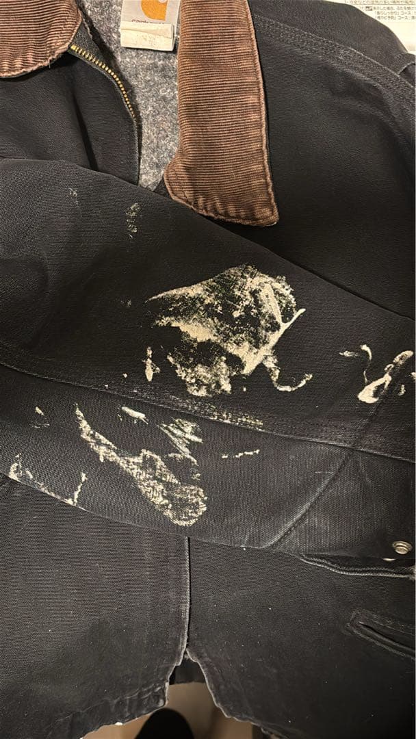 【希少】Carhartt ブラックジャケット Jordan刺繍USA製