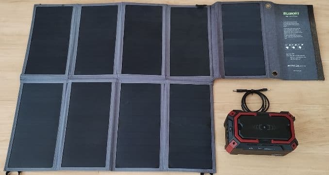 suaoki ポータブルソーラー発電機 S270 ソーラーパネル付