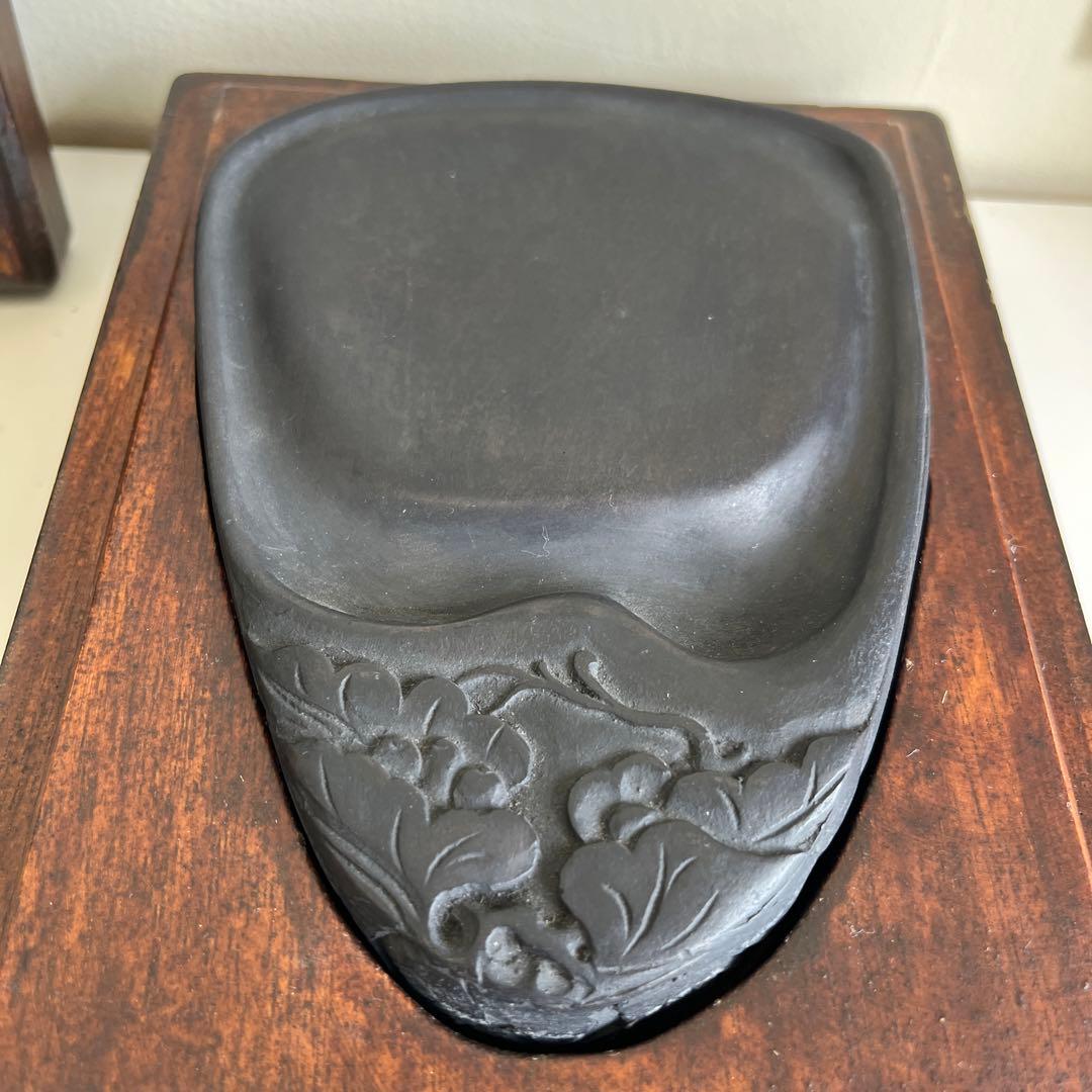 中国　硯　箱付き