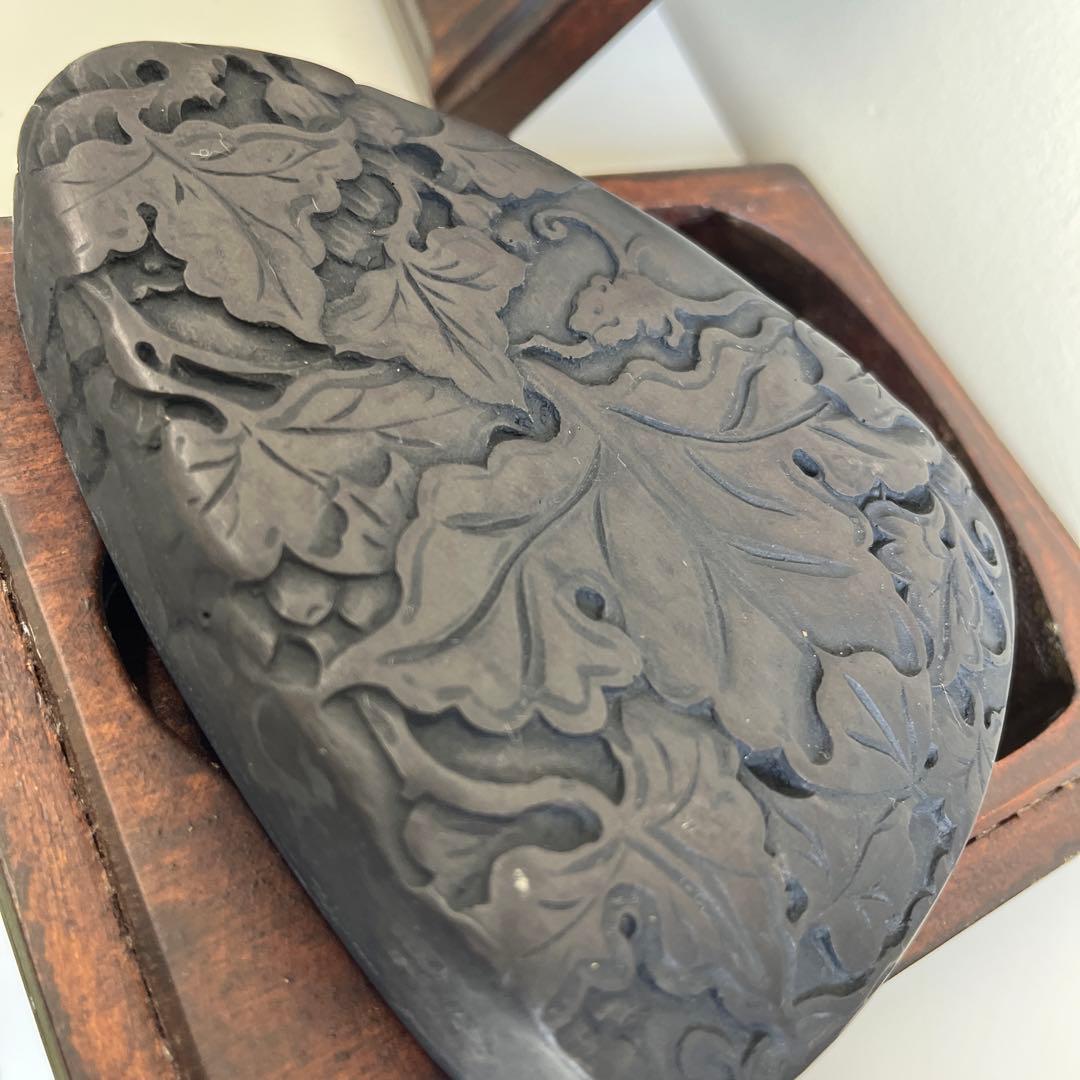 中国　硯　箱付き