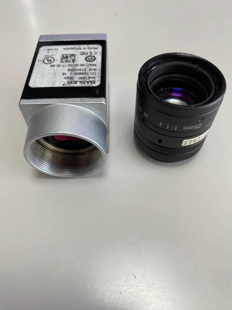 Basler acA1300-30gc カメラ レンズと電源アダプターセット