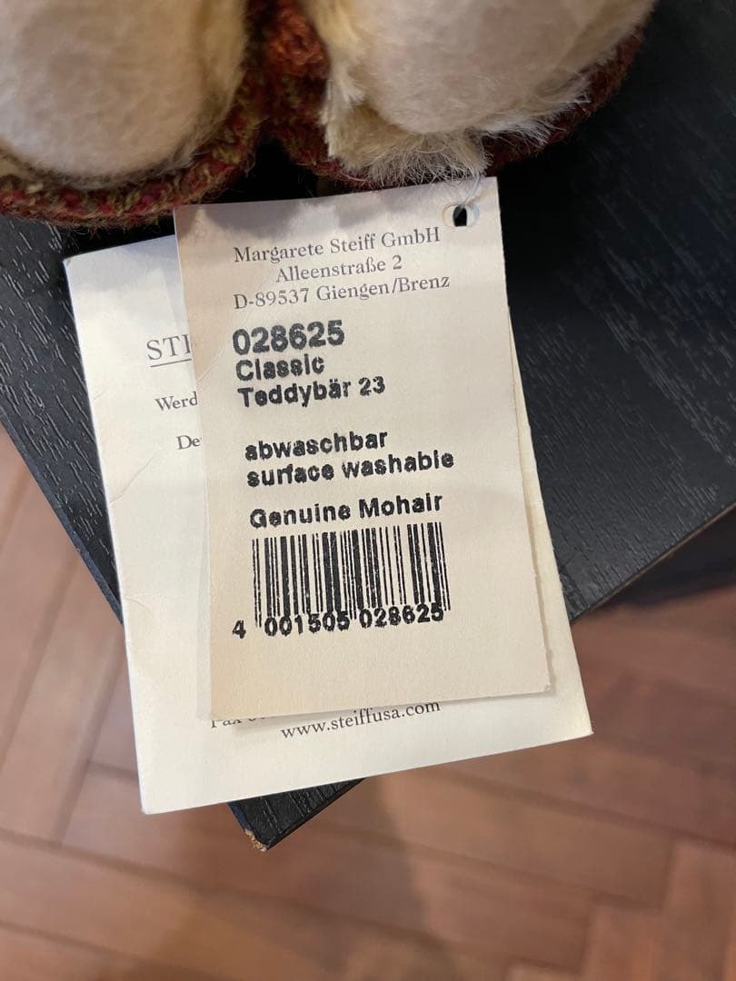 シュタイフsteiff クラシックベア028625テディベア