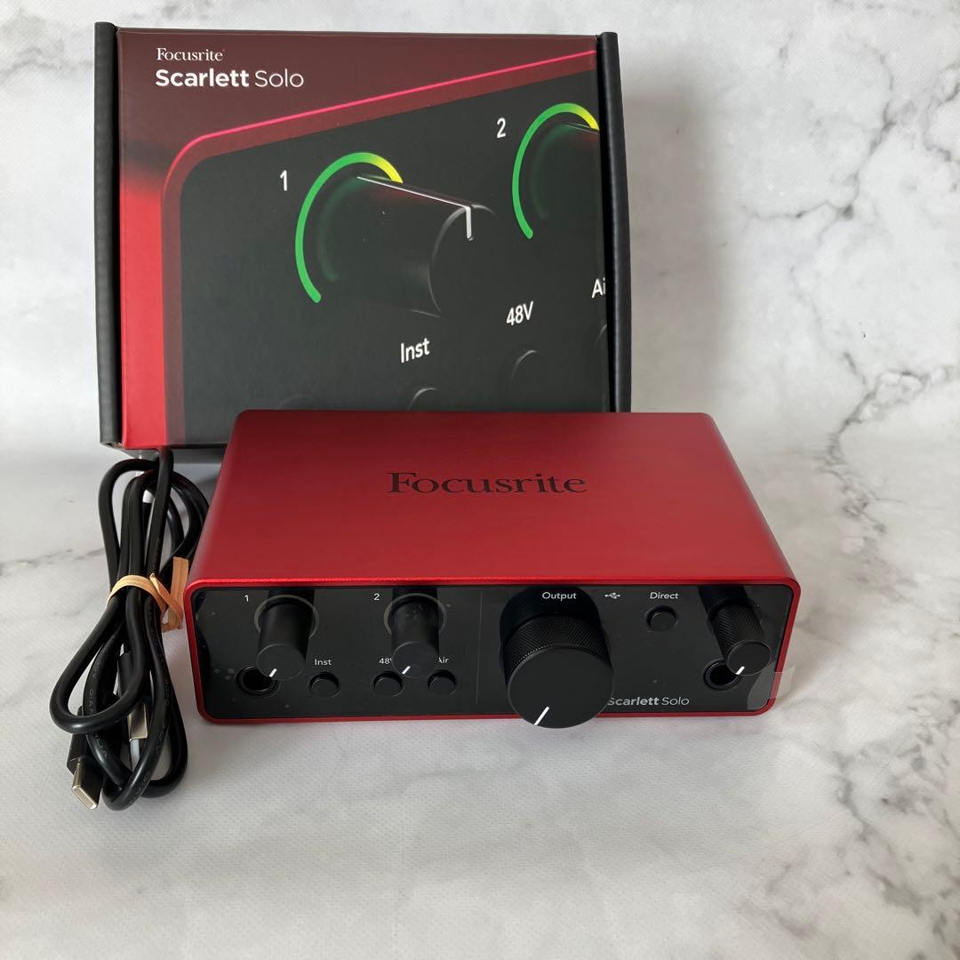 DTM・DAW FOCUSRITE Scarlett Solo 4th gen