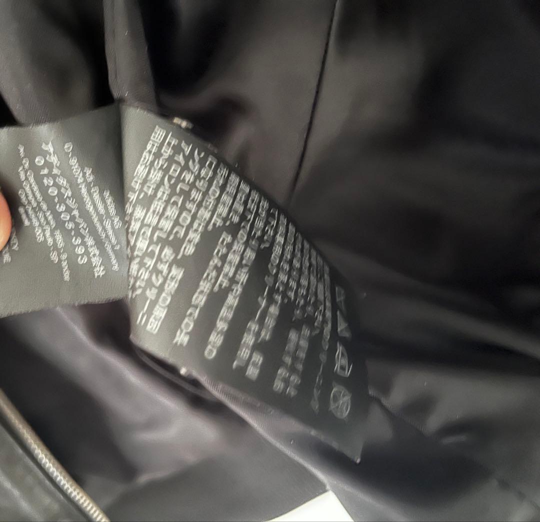 Y-3ヨウジヤマモト レザージャケットフード 美品ですが訳あり