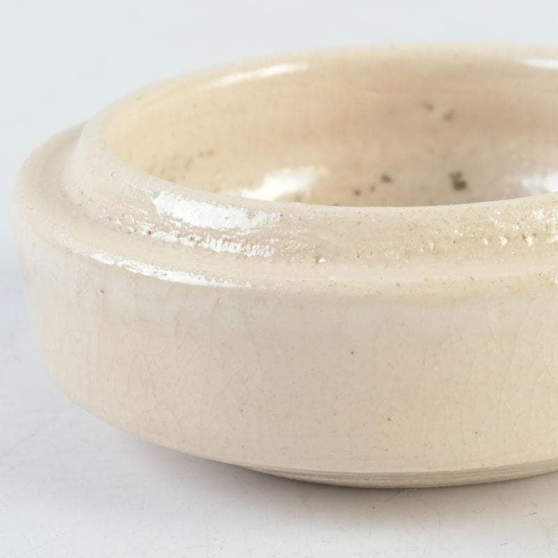 茶道具　大樋焼　大樋年朗作　白釉香合　今日庵鵬雲斎好　極め箱　V　9715