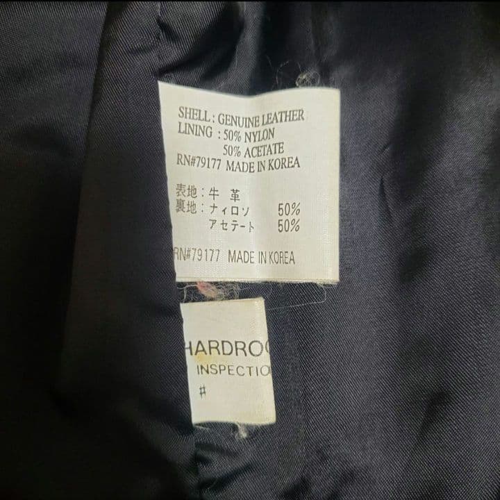 18900□Hard Rock CAFE レザージャケット 牛革 bc11yt