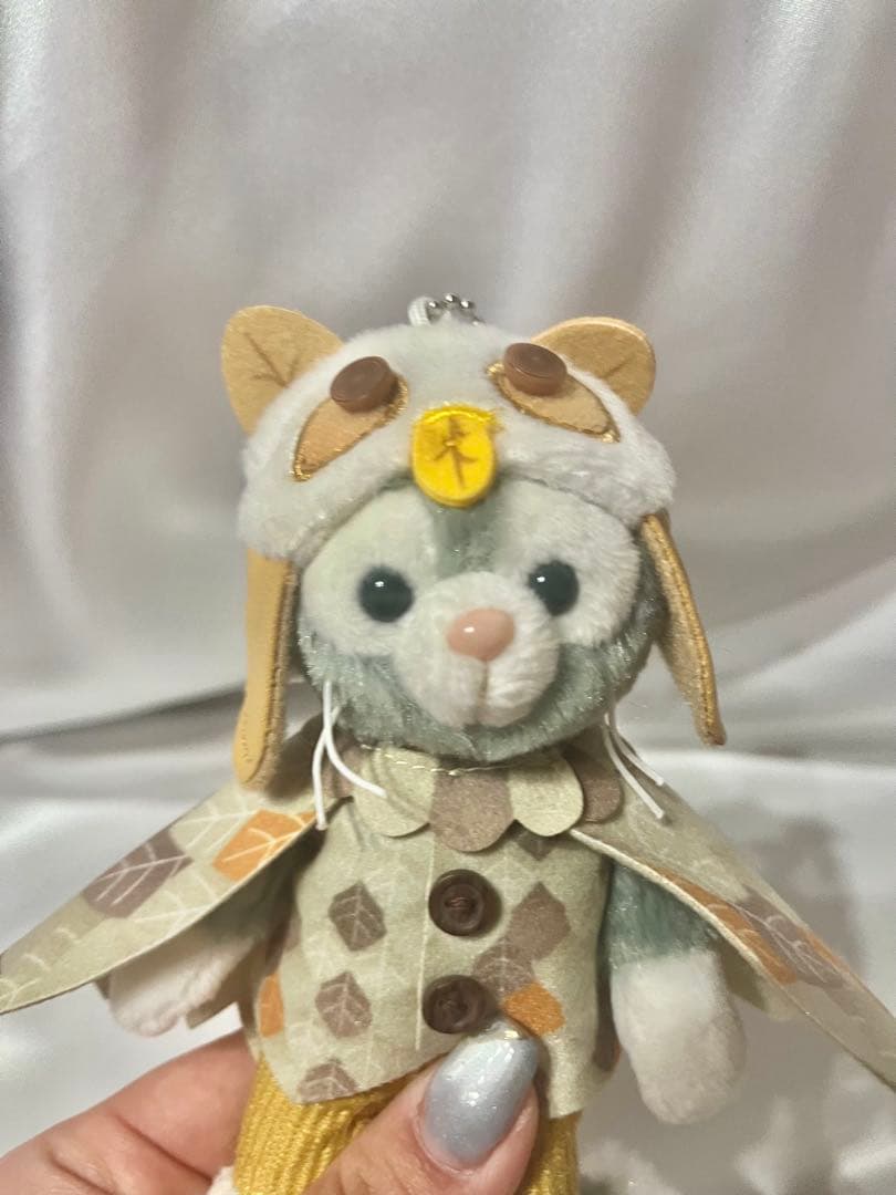 【未使用タグ付き】ダッフィー＆フレンズ 秋のぼうけん ぬいぐるみバッジ