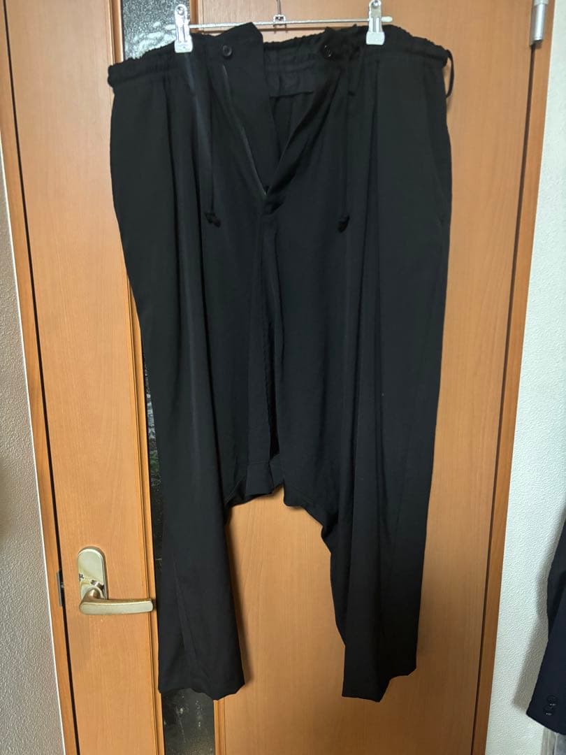 ヨウジヤマモト 黒 ウール100% サルエルパンツ サイズ3