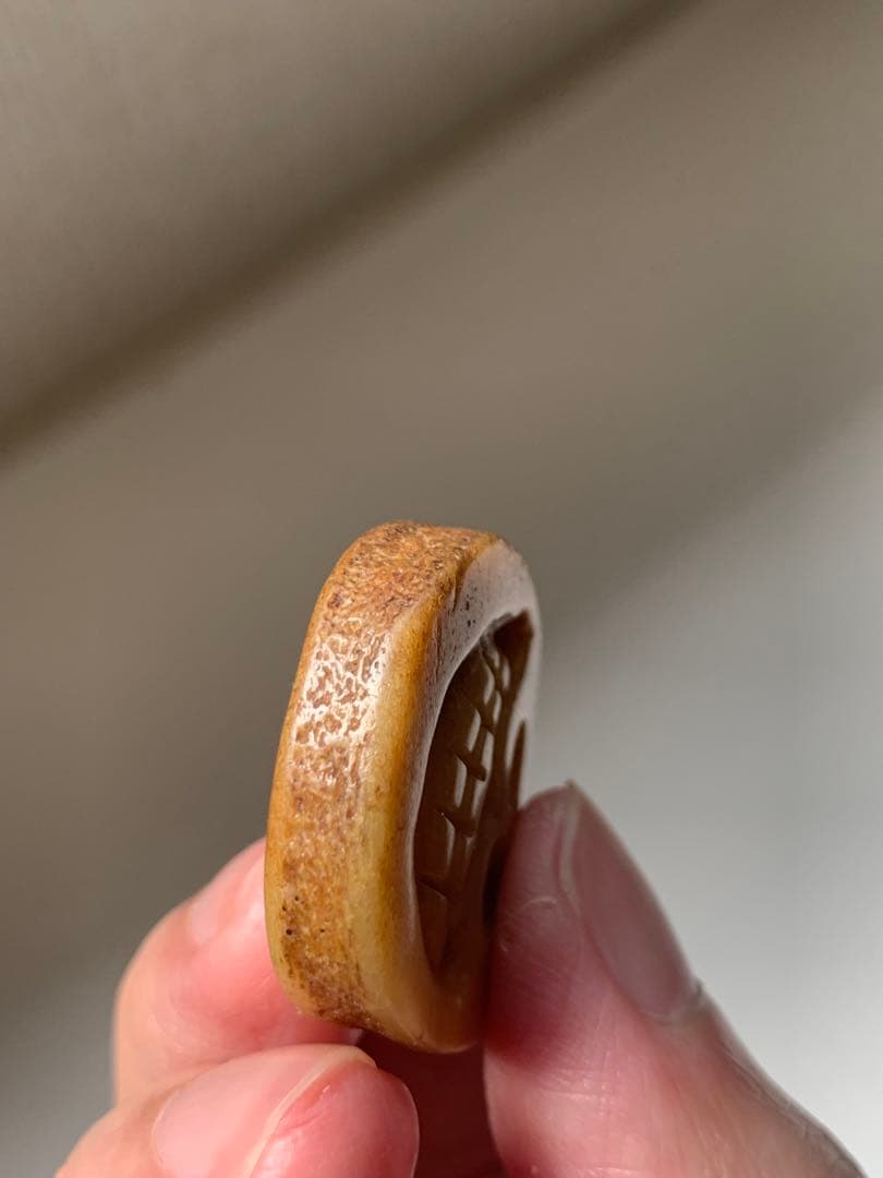 呪物　カパラ　天珠　チベット　カパーラ　頭蓋骨　根付　クマントーン　プラクルアン