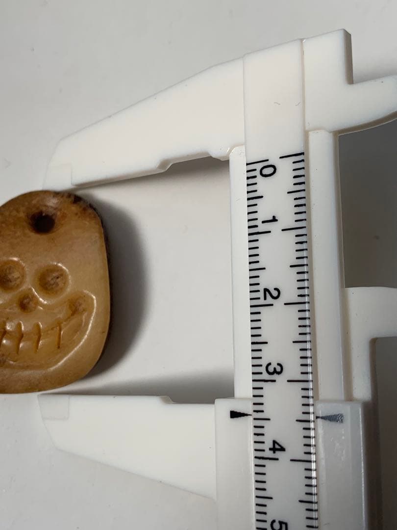 呪物　カパラ　天珠　チベット　カパーラ　頭蓋骨　根付　クマントーン　プラクルアン