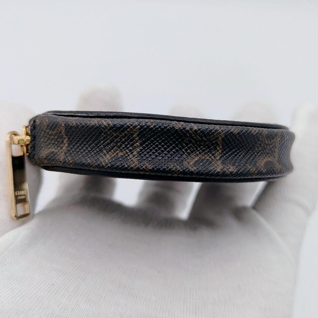 CELINE セリーヌ トリオンフ PVC レザー ケース ブラウン