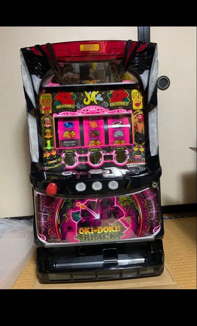パチスロ実機 沖ドキ!BLACK (新品未使用 メダル不要機ではないです)