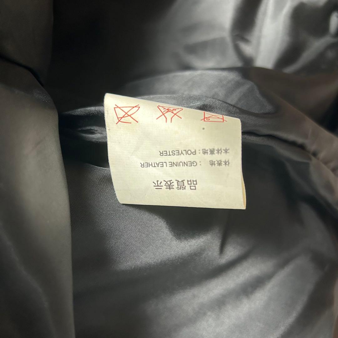 リューグーレザーズ シングルライダースジャケット　ブラウン　2XL