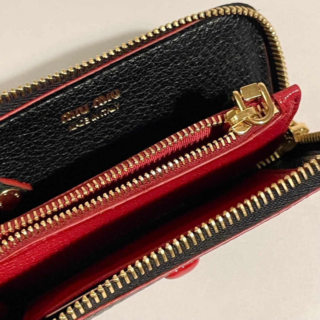 miu miu ミュウミュウ マドラスレザー ハートレター キーケース