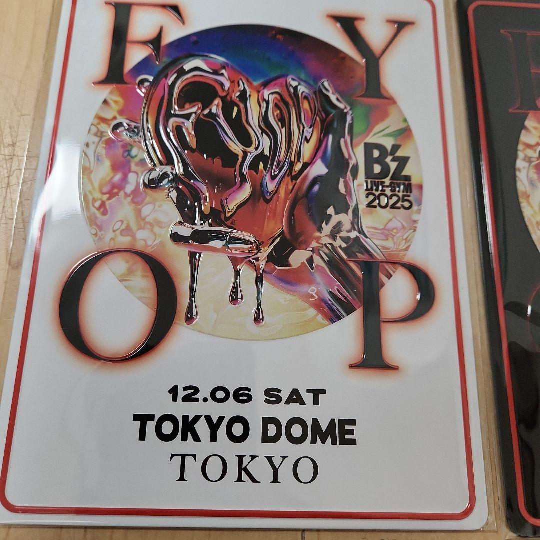 B'z FYOP　メモリアルプレート　東京ドーム　ステッカー　グッズ