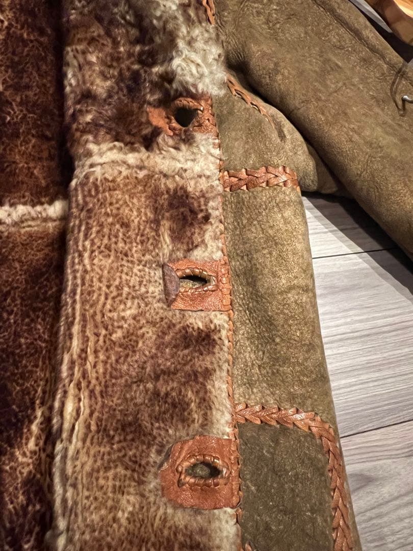 PITIC LEATHER ヴィンテージ　ムートンコート　メキシコ製