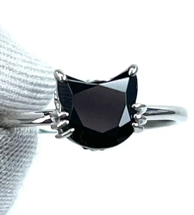 宝石ルース ようやく仕上がりました短期間の限定販売！ネコちゃんリング！