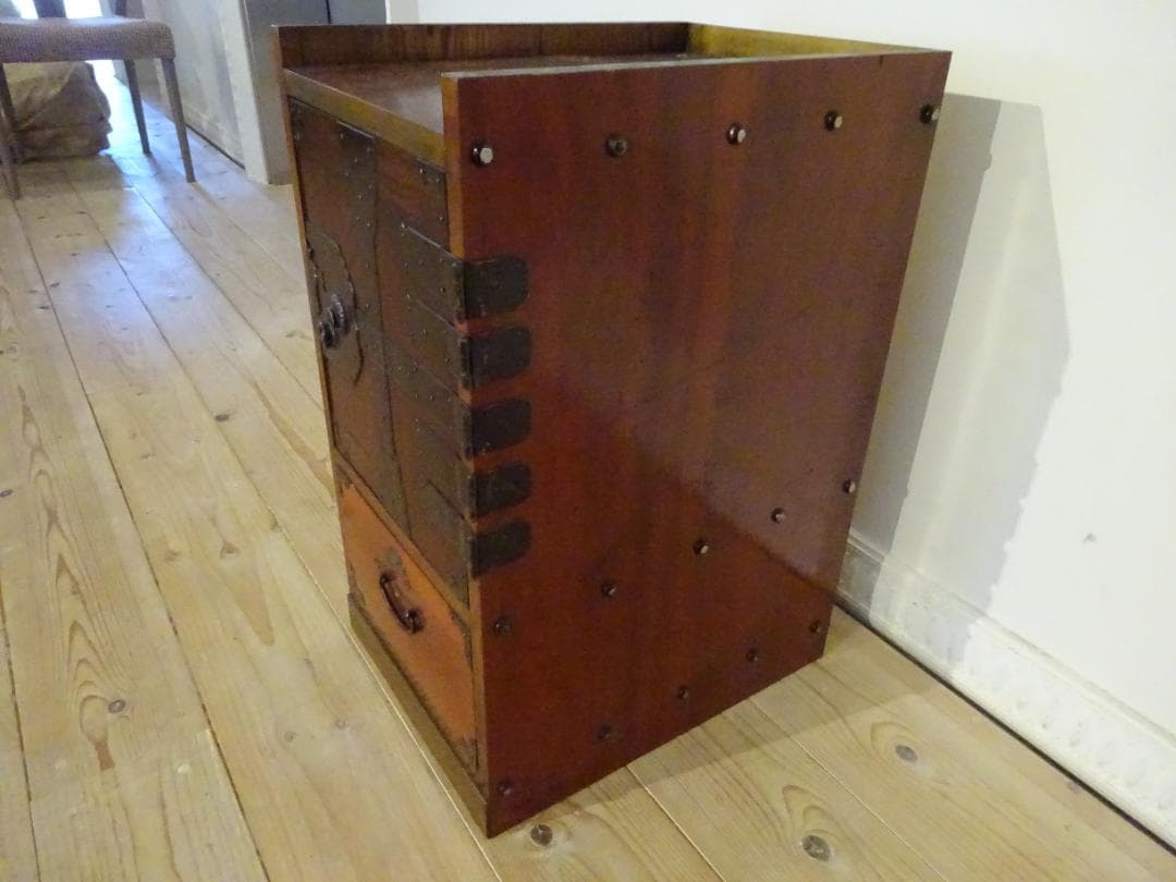 時代箪笥　船箪笥　帳場箪笥　重厚金具　小物収納　古民家家具
