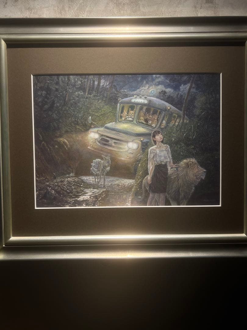 現代アート　リアリズム　西野親　【しらないせかい】　肉筆画