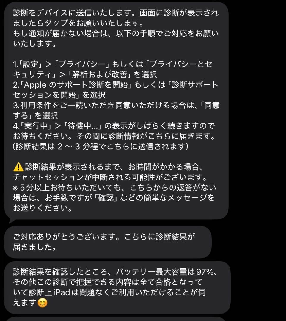 きなこiPad Pro 11インチ第二世代 128GB バッテリー97%