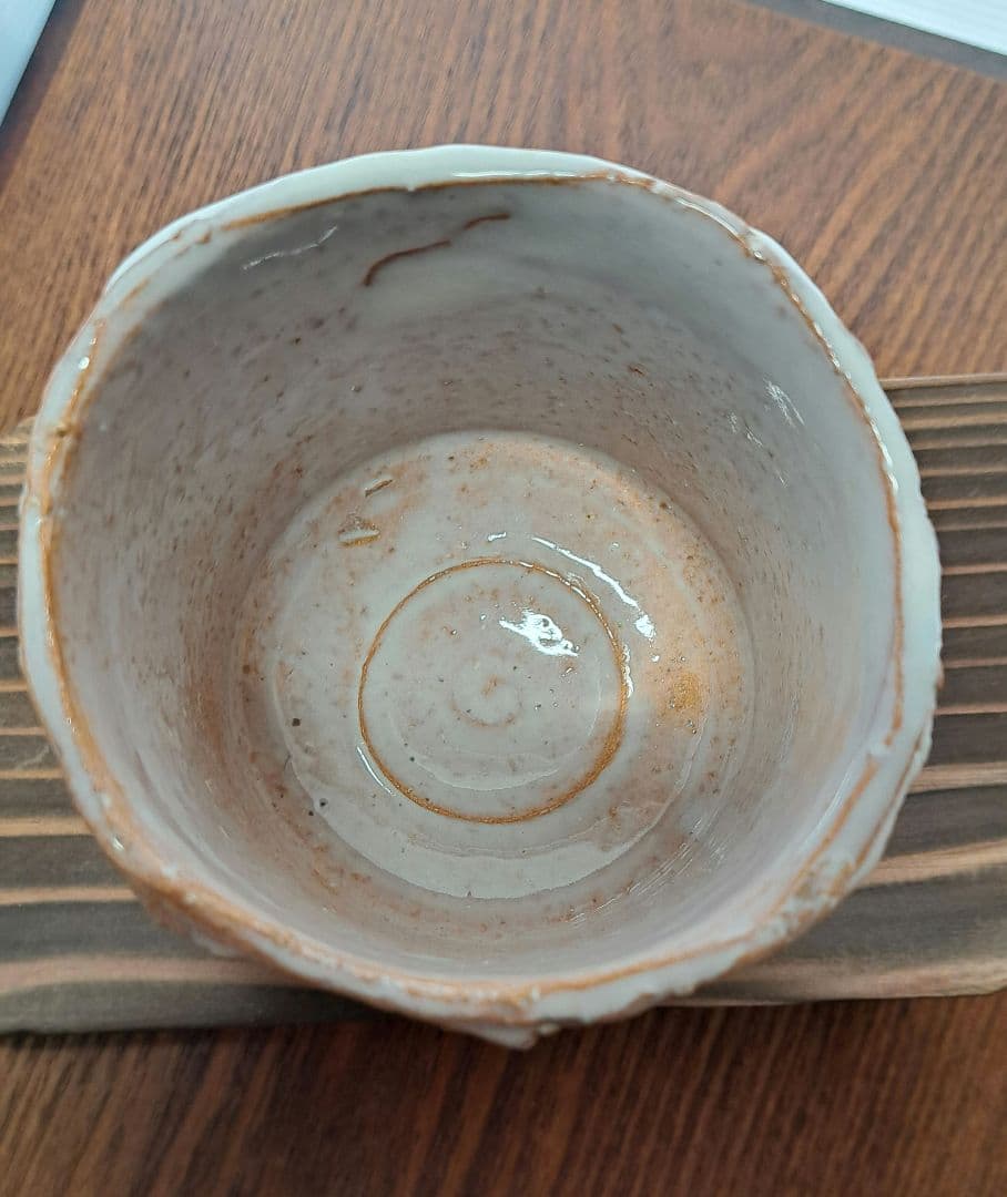 渋谷泥詩　萩焼　面取筒茶碗