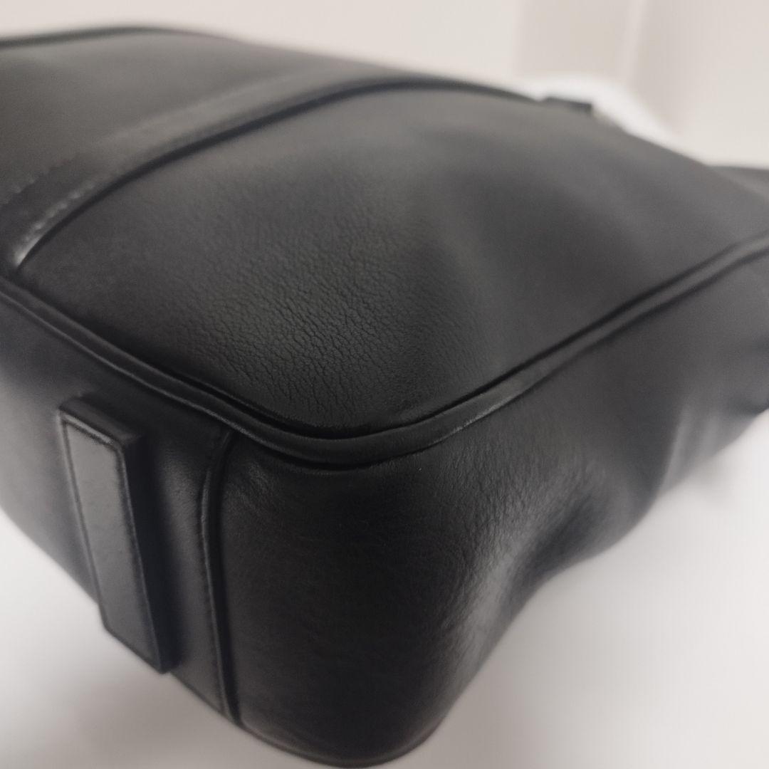 極美品☆　プラダ 2way　オールレザー　ビジネスバッグ　サイドロゴプレート