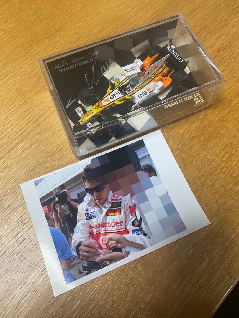 1/43 MINICHAMPS RENAULT F1アロンソサイン入り未展示品