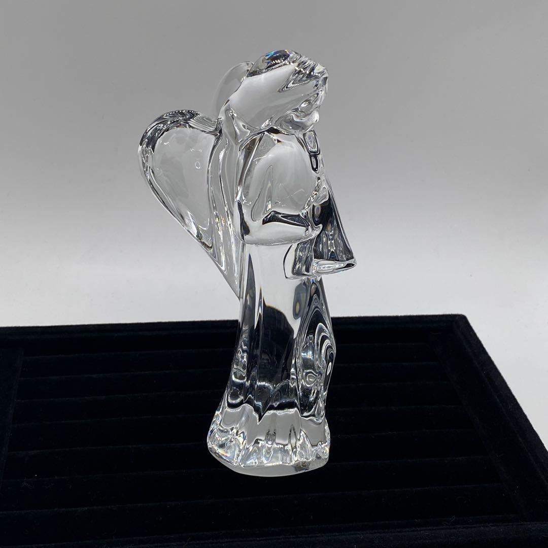 バカラ クリスタル 置物　天使　女神　笛　ラッパ　箱無し　no.157