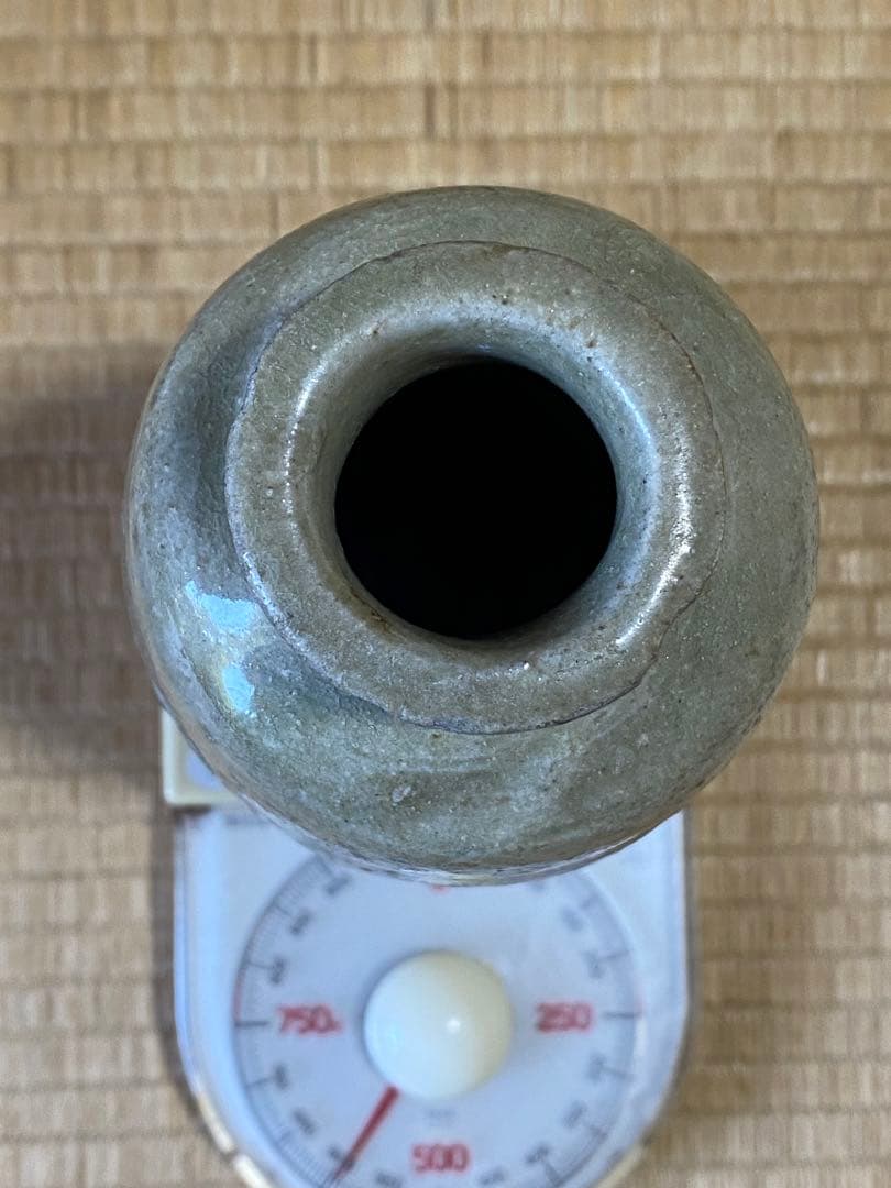 ♦古瀬戸 灰釉 徳利 酒器 江戸時代初期 一輪挿し 置物飾り 骨董品